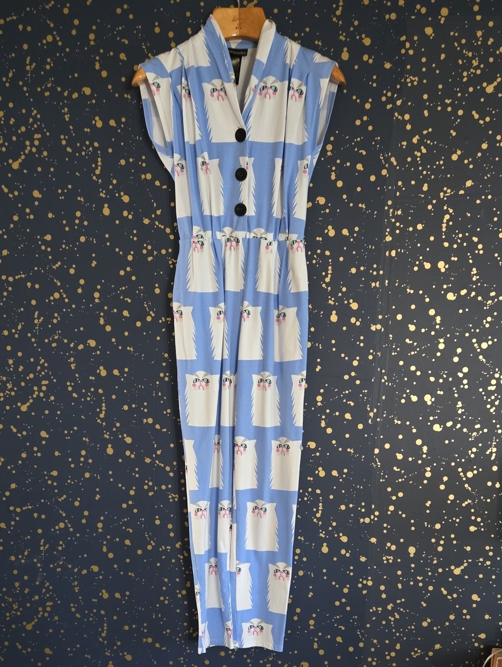 nooworks Magic Suit Grumpy Cat Print Jumpsuit Romper XXS